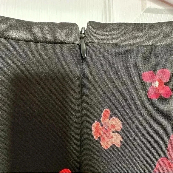 Jacob Sheath  Dress Sleeveless Floral Black/Red/White Size Medium - Picture 13 of 16
